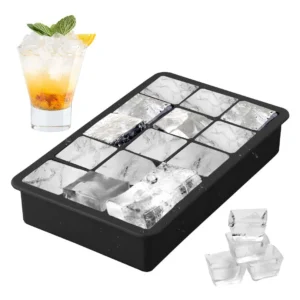 Hieleras de Silicona Reutilizables IceBreaker: Molde para 15 Cubos de Hielo, Fácil Liberación y Duraderas, Perfectas para Bebidas Frescas y Cócteles,