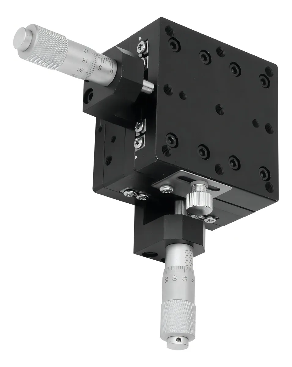 Micrómetro Lineal de Precisión SEMY60-AC: Desplazamiento XY Manual, Etapa Deslizante 60x60x40mm, Aleación de Aluminio, Ideal para Laboratorio y Alinea