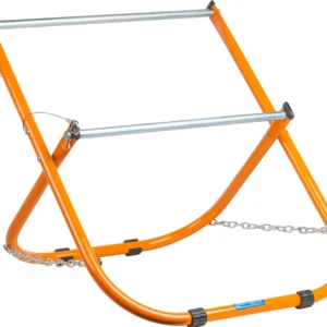 Soporte de Cable de Acero Doble Piso Marca [Marca Inventada] Modelo [Modelo Inventado] para 2 Carretes: 100 Lbs de Capacidad, Máxima Seguridad y Organ