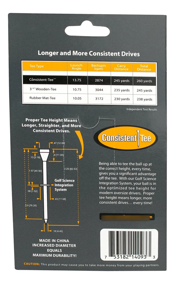 Tees Biodegradables ProActive Sports Beveled de 3.2 cm (10 pzas) - Golpes Precisos y Consistentes para Mejorar tu Juego de Golf - Diseño Duradero y Ec