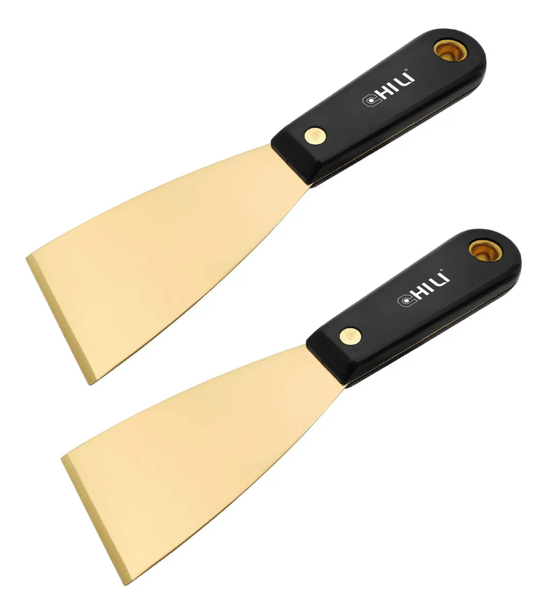 Cuchillo de Masilla de Latón Truper 14488: Mango de Nylon Ergonómico, Hoja Flexible Antiadherente para Aplicación Precisa y Limpieza Eficaz - Ideal pa