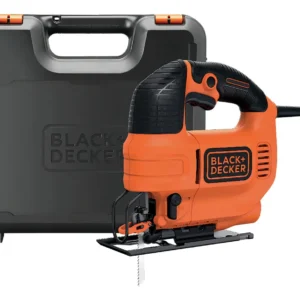 Sierra Caladora Black+Decker 550W: Cortes Precisos y Curvos, Versatilidad en Materiales, Estuche Plástico Incluido - Modelo JS660