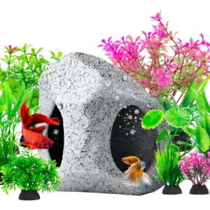 Decora tu Acuario: 10 Cuevas Decorativas para Peces Betta y Adornos Sumidero de Resina - Marca [Marca Inventada], Modelo [Modelo Inventado] - Ambienta