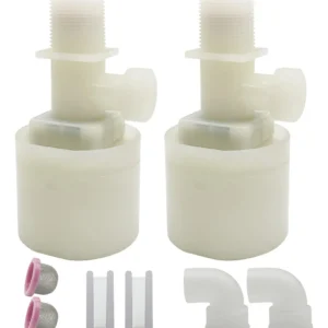 Válvula de Flotador para Tanque de Agua Marca Rotoplas: Control de Nivel Dual y Durabilidad Superior – Paquete con 2 Unidades para Mayor Respaldo y Tr
