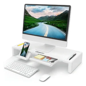 Soporte Elevador para Monitor Plegable y Ergonómico [Marca: Genérico] Modelo XYZ-500, con Cajón de Almacenamiento Integrado, Diseño Ajustable y Mayor