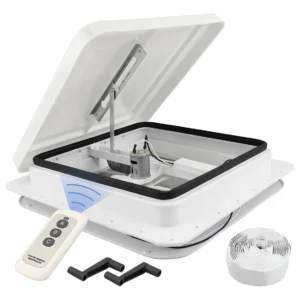 Ventilador de Techo para RVs y Espacios Reducidos: Marca X Modelo YZ-500 Blanco con Control Remoto - Silencioso, Eficiente y Elegante para tu Motorhom