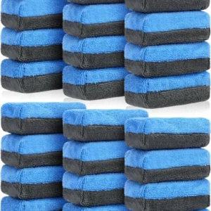 Kit de 24 Almohadillas Aplicadoras de Microfibra Meguiar's® para Cera y Detallado Automotriz: 8.9cm x 3.8cm, Suavidad Superior, Alto Rendimiento, Resu