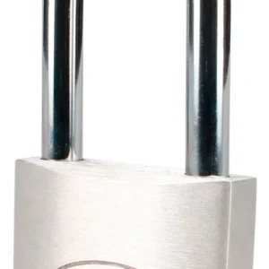 Candado de Acero de Alta Seguridad Lock 50mm con Grillete Largo: Protección Superior para Puertas y Cierres - Incluye 3 Llaves Estándar