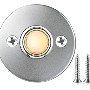 Timbre de Puerta Inalámbrico Etoper: Elegancia Metálica con LED y Alcance Extendido - Personaliza tu Bienvenida con Múltiples Tonos y Fácil Instalació