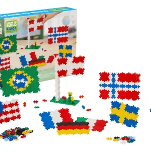 ¡Construye el Mundo! Juego de Construcción Educativo 'Banderas del Mundo' 500 Piezas - Aprende Geografía y Diviértete con este Set de Bloques de Const