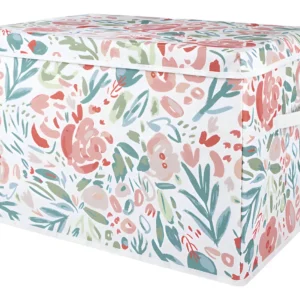 Organizador Infantil Plegable de Fieltro Suave Painterly Floral - Marca: [Marca del Producto] Modelo: [Modelo del Producto] - Diseño Floral, Almacenam