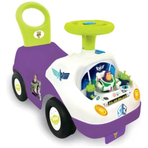 ¡Aventura Galáctica! Montable Buzz Lightyear Toy Story 4 de Thinkway Toys: Vehículo Infantil con Sonidos y Luces, Ideal para Niños de 3 a 5 Años - ¡Di