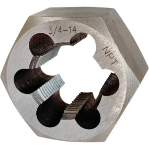 Conexión Hexagonal de Acero al Carbón NPT 3/4" - Rosca de 14 Hilos por Pulgada | Marca Genérica de Confianza para Plomería y Proyectos Industriales |