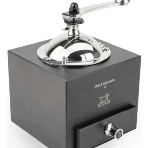 Molinillo de Pimienta Olivier Roellinger 13 cm Negro Mate: Elegancia y Precisión en tu Cocina. Diseño Francés, Mecanismo de Molienda Ajustable para Gr