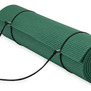 Colchoneta de Yoga Gaiam Essentials: Comodidad y Soporte Superior para tu Práctica. Incluye Correa de Transporte, Diseño Antideslizante y Mayor Amorti