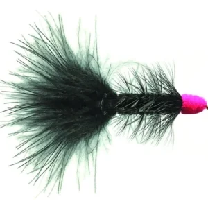 Atrapa tu presa con estilo: Flotador 'Huevo' con Ventosa de Madera para Pesca con Mosca, Diseño Negro y Rosado, Flotabilidad Óptima y Durabilidad Gara