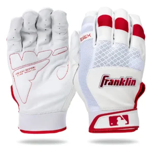 Guantes de Bateo Franklin Sports MLB Shok-Sorb X: Máximo Agarre y Confort para Bateadores Exigentes. Tecnología Shok-Sorb para Reducir Vibraciones, Di