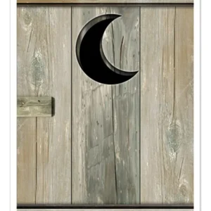 Cubrepuerta Decorativo Outhouse 76 cm x 1.52 m: Elegancia Rústica y Protección Duradera para tu Hogar | Fácil Instalación y Diseño Atractivo