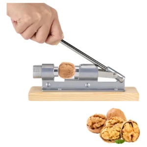 Cascanueces Mecánico Ajustable Premium [Marca del Producto] Modelo X-500: Rompe Nueces de Cualquier Tamaño sin Esfuerzo, Acero Inoxidable, Fácil Limpi