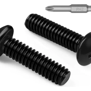 Tornillos Phillips de Cabeza Plana #10-32 Acero Inoxidable, [Marca] - Resistencia Superior a la Corrosión | Fijación Segura y Duradera para Madera y M