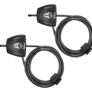 Candado de Cable de Acero PYTHON Negro: Protección Superior para Bicicletas, Equipaje y Más - Incluye 2 Llaves - Resistencia y Seguridad Garantizadas