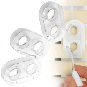 Enrollador de Cable para Ventana Marca GENIUS: Paquete de 4 Unidades de Plástico Resistente, Diseño Compacto y Fácil Instalación para Organización y S