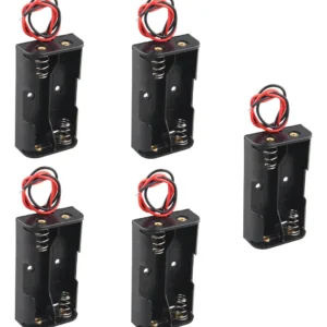 Organiza tus pilas AA con la Caja de Almacenamiento de Plástico Duradero [Marca Genérica] Modelo AA-2XAA: Protección, Orden y Fácil Acceso para Baterí