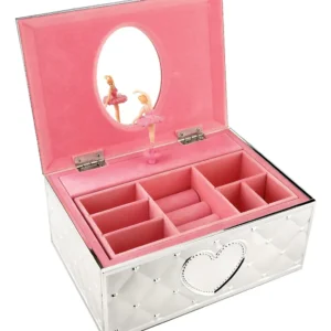 Joyero Musical Lenox Childhood Memories: Elegancia Clásica con Bailarina Danzante, Melodía Encantadora, Acabado Brillante, Ideal para Regalo Especial