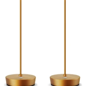 Ilumina tus espacios con elegancia: Juego de 2 Lámparas de Mesa Inalámbricas LED Recargables, Marca LuminaGlow, Modelo LGR-200, Diseño Moderno con 3 N