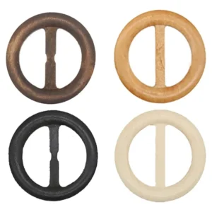 Clips de Madera Redonda Naturales CLOVER: Elegancia y Funcionalidad para Ropa y Bufandas. Pack de 50 Clips Decorativos, Ideales para Organización y Ma