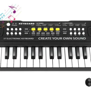 ¡Despierta la Creatividad Musical! Teclado de Piano Electrónico Portátil para Niños [Marca Genérica] 37 Teclas - Aprende, Juega y Diviértete con Sonid