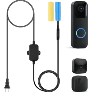 Adaptador de Corriente para Timbre de Video Blink Outdoor XT: Alimentación Continua y Fácil Instalación. Olvídate de las Baterías y Disfruta de Vigila