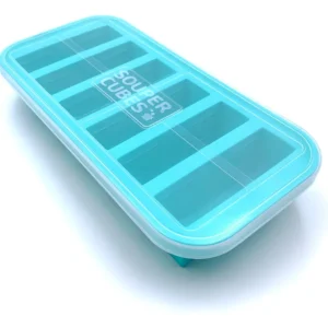 Bandeja de Silicona para Congelador OXO Good Grips: Moldea y Conserva Alimentos en Porciones de 1/2 Taza con Tapa Hermética - Ideal para Bebés y Adult