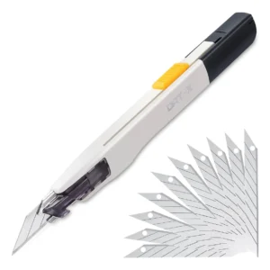 Cuchillo Utilitario Stanley 10-099 para Cortes Precisos en Caja y Empaques, Diseño Ergonómico con Cuchillas Intercambiables, Ideal para Bricolaje y Pr