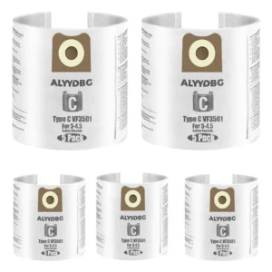 Bolsas de Alta Eficiencia para Aspiradoras Ridgid Shop Vac: Paquete de 5, Filtración Superior para Polvo y Partículas Finas, Compatibilidad Garantizad