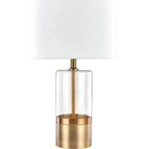 Ilumina tu espacio con elegancia: Lámpara de mesa decorativa Golden Sun de 1 luz, 100W, estructura dorada, diseño moderno y sofisticado, ideal para sa