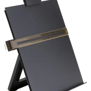 Caballete Portátil Negro para Copias de Documentos y Planos: Marca DURAMAX, Modelo CM-200, Ajustable y Resistente, Ideal para Oficina y Construcción
