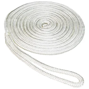 Trenza Doble Dockline SeaSense Blanca 10 mm x 50 m: Amarre Seguro para tu Moto Acuática | Nailon Resistente | Durabilidad Superior