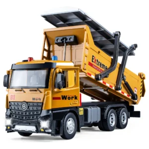 ¡Imagina la diversión! Camión Volquete de Metal Fundido a Presión con Luces y Sonidos [Marca Genérica] – Modelo [Número de Modelo Opcional] – Ideal pa