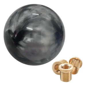 Perilla de Cambio Universal Tipo Bola en Mármol Gris de [Marca X] - Modelo [Modelo X]: Diseño Premium, Adaptadores Incluidos, Mejora la Experiencia de