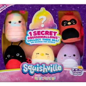 ¡Descubre la Magia de Squishville! Peluche 'Up In The Clouds Quad' con 6 Sorpresas - Suavidad Increíble y Diversión Ilimitada para Niños | Colección d
