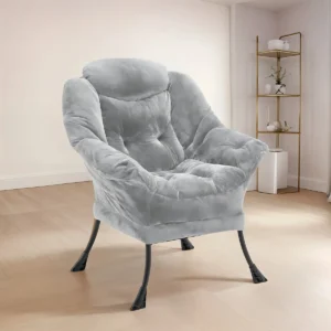 Relájate con la Silla Lounge de Tela Acolchada ComfortNest: Sofá Individual para Adultos, Tapizado Suave, Diseño Ergonómico para Máximo Confort y Desc