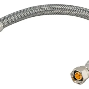 Conexión para WC Flexible K-FLEX: Manguera Trenzada de Acero Inoxidable, 40 cm, Máxima Durabilidad y Anti-fugas, Instalación Sencilla para Baños Moder