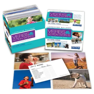 Tarjetas Didácticas de Aprendizaje de Lenguaje y Vocabulario | Educania: Desarrolla Habilidades Lingüísticas con Verbos y Palabras Clave | Ideales par