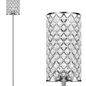 Lámpara de Pie Moderna LED con Pantalla de Vidrio Elegante | Marca Lumina Design | Modelo Aurora | Iluminación Cálida y Decorativa para Sala y Recámar