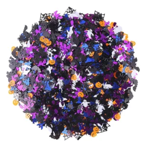 ¡Dale un toque festivo y brillante a tus celebraciones! Confeti de Plástico HAL, 15,000 Piezas Multicolor con Purpurina, 300g. Ideal para fiestas, eve