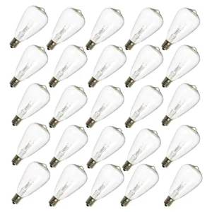 Ilumina tu Espacio con Elegancia: Paquete de 25 Focos Edison Transparentes, Marca [Marca del Producto, si se conoce], Modelo [Modelo del Producto, si