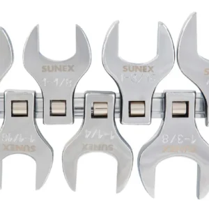 Juego de Llaves Fraccionales Jumbo Rectas Crowfoot SUNEX 9825: Herramienta Profesional de Alto Torque para Mecánica Automotriz y Reparaciones Robustas