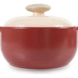 Olla de Cerámica con Tapa de 2 Litros Marca [Marca Inventada] Modelo [Modelo Inventado]: Cocina Saludable en Estufa de Gas - Antiadherente, Fácil Limp