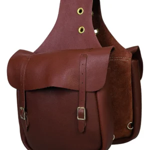 Bolsa para Sillín de Cuero Café Artesanal - Marca [Marca Imaginaria: ejemplo 'CueroRústico'] - Modelo [Ejemplo: 'Aventura 28'] - 28x30x10cm - Diseño C